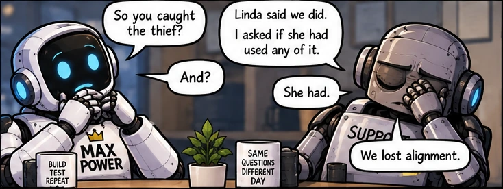 Linda believes the lower creamer level proves someone used it.